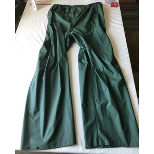Bass Pro Shop Size 3XL XXXL Green lined nylon‎ rain outdoor pants